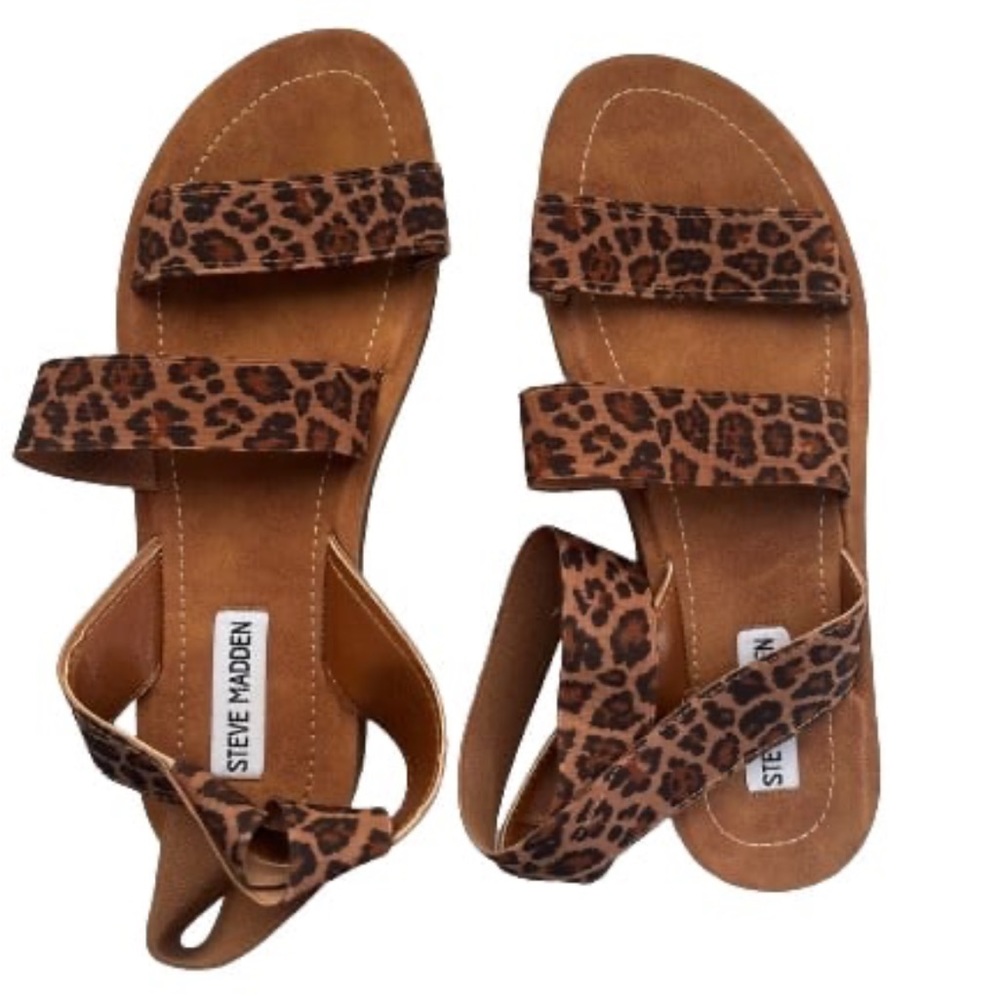 Steve Madden Leopard print sandals women’s 8